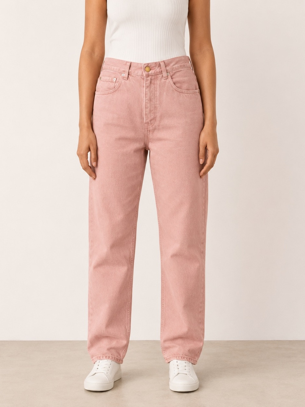 DR.DENIM Echo High Rise Straight Leg Jeans Washed Pink 31/32